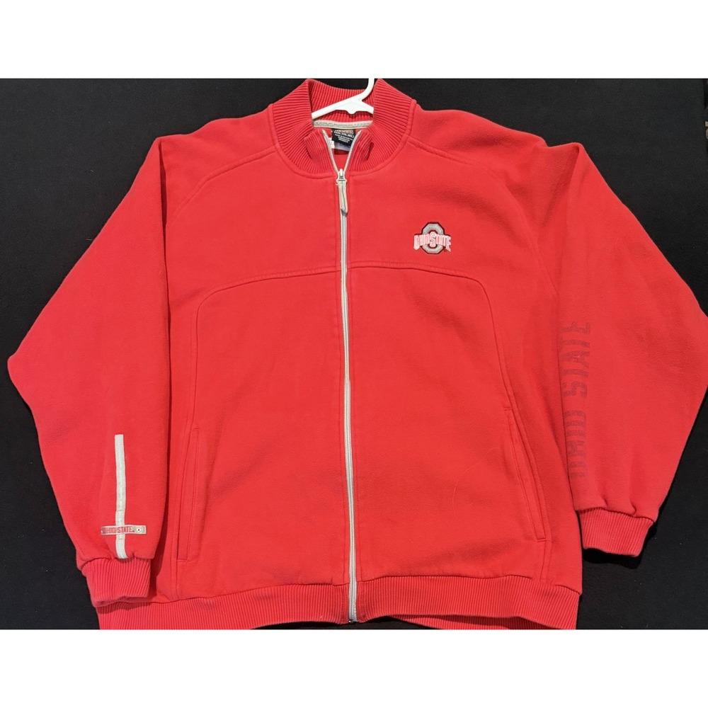 Nike Full Zip Long Sleeve Red Ohio State Sweatshirt Jacket Mens XXL
